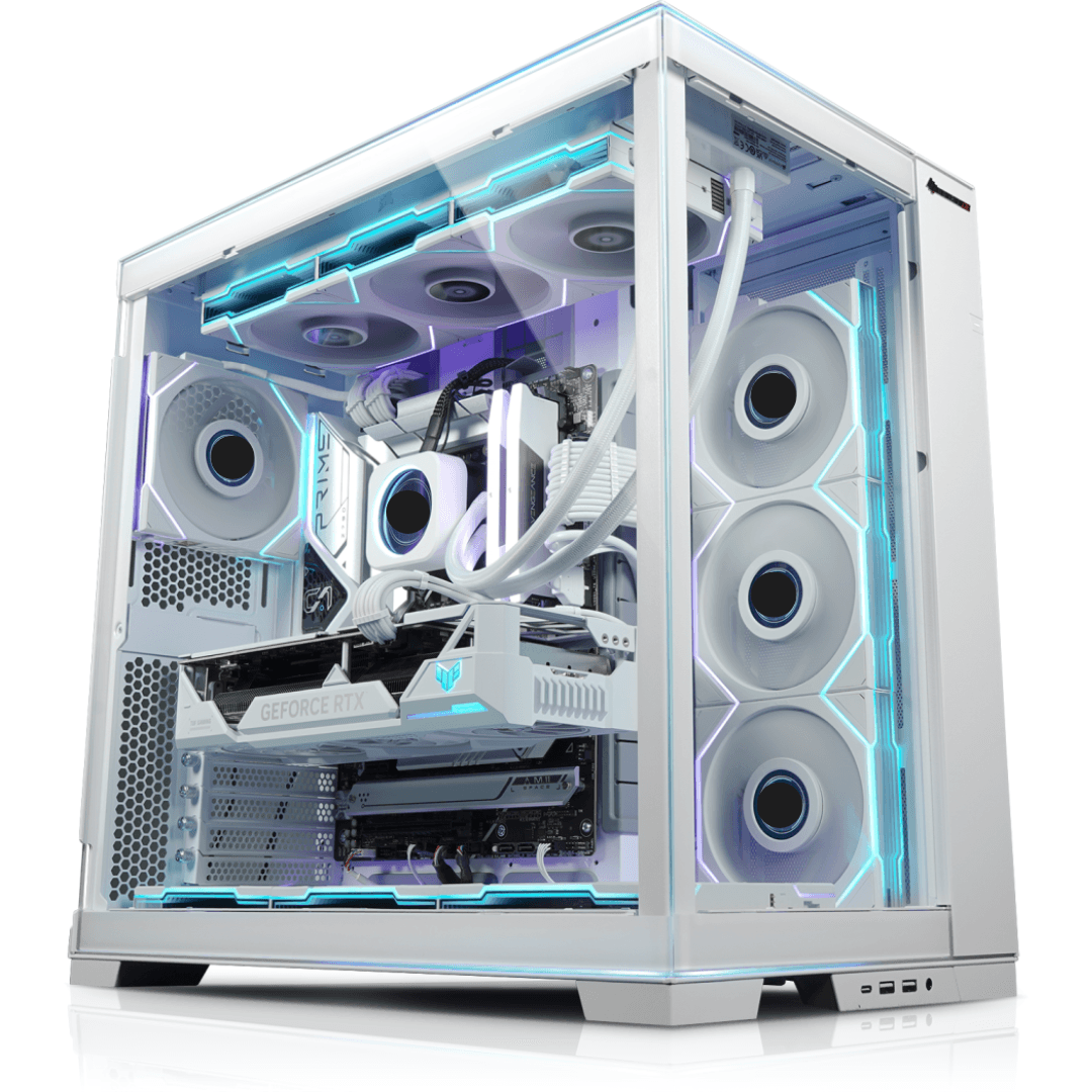 LIAN LI Dynamic EVO RGB Gaming PC, AMD Ryzen 9 9950X, RTX 4080 SUPER 16GB, 32GB (2x16GB), 2TB NVMe, 1000W - product view 1 of 2