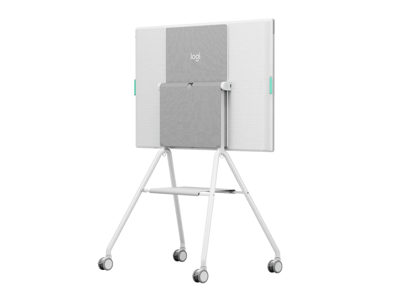 Logitech Logitech Rally Board 65 Cart, Mobile AV Cart for Rally Board Displays, Adjustable Height & Secure Mount, Cable Management, Smooth Wheels, Ideal for Flexible Meeting Spaces | 952-000251 - product view 3 of 4