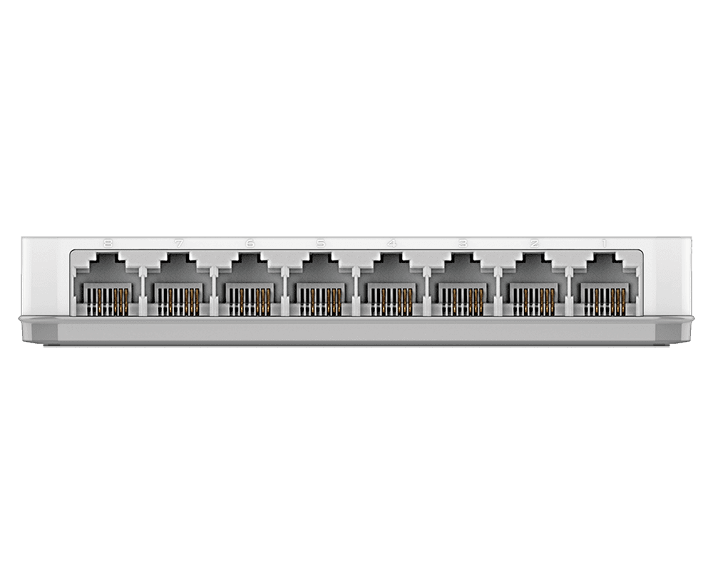 D-link D-Link DES-1008C 8-Port Fast Ethernet Unmanaged Desktop Switch, Compact Fanless Design, D-Link Green Energy Saving - product view 2 of 4