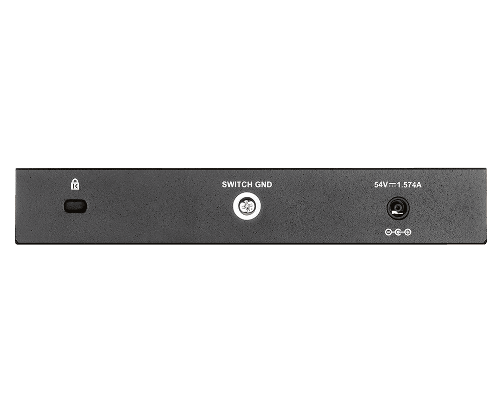 D-link D-Link DGS-1100-08P 8-Port Gigabit Smart Managed PoE Switch, 64W PoE Budget, Fanless Desktop Design, Surveillance VLAN - product view 2 of 3