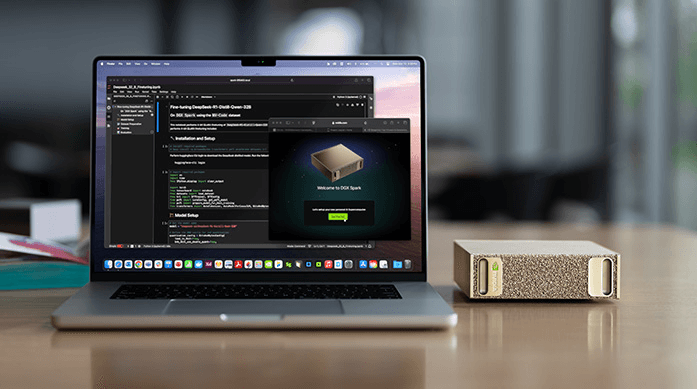Nvidia NVIDIA DGX Spark - 4TB Grace Blackwell AI Supercomputer, 4TB NVME.M2, 128GB Memory, 1 PFLOPS of FP4 AI Performance, ConnectX-7 Smart NIC | DGXSPARKFOUNEDIT- UK - product view 2 of 6