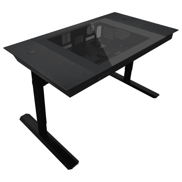 Lian li DK07 Motorized Dual System Gaming Desk, Adjustable Height, Built-in PC Case (2x E-ATX), Wireless Charging | G99.DK07X.10UK – Buy Online