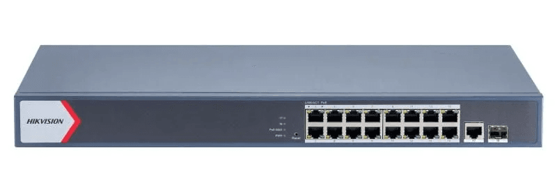 Hikvision DS-3E1518P-EI/M 16 Port Gigabit Smart POE Switch – Buy Online