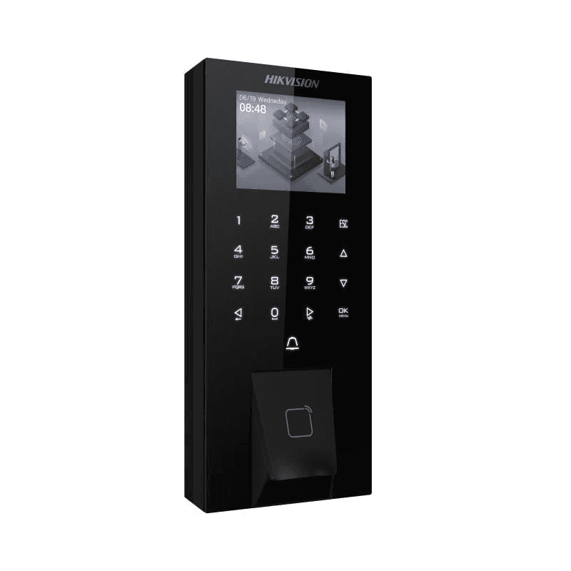 HIKVISION Hikvision DS-K1T807MBFWX-E1 Pro Fingerprint Access Control Terminal, With Touch Buttons, 2.4-inch LCD screen, Supports Bluetooth, Card - product view 2 of 3