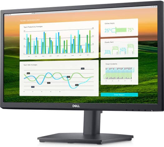 Dell Dell E2222HS 21.45" Full HD VA Monitor, 60Hz Refresh Rate, 5ms (GtG) & 10ms (Typical) Response Time, 16:9 Aspect Ratio, Built-In Speaker, 16.7M Colors, HDMI / VGA / DP1.2 Interfaces, Black | E2222HS - product view 2 of 6