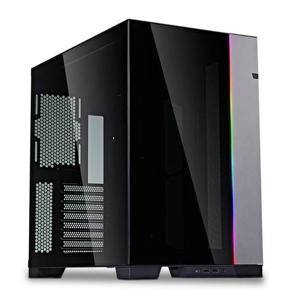 LIAN LI Lian Li O11 Dynamic Evo E-ATX Computer Case, Tempered Glass, 220mm PSU Support, Movable IO Module, 120/140mm Fan, Radiator Support Up to 360mm, Black | G99-O11DEX.00 - product view 1 of 4