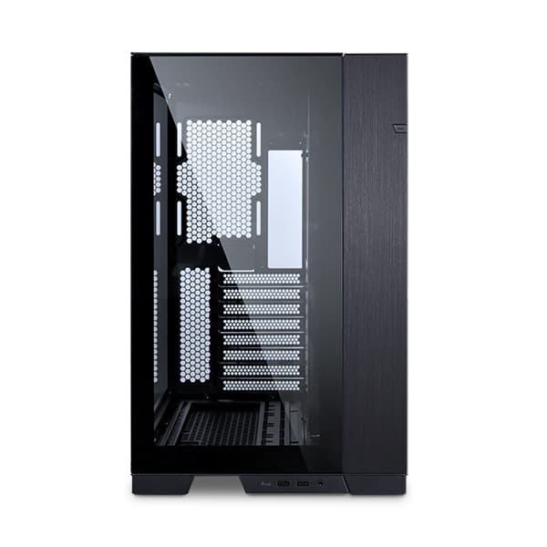 LIAN LI Lian Li O11 Dynamic Evo E-ATX Computer Case, Tempered Glass, 220mm PSU Support, Movable IO Module, 120/140mm Fan, Radiator Support Up to 360mm, Black | G99-O11DEX.00 - product view 3 of 4