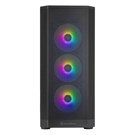 Silverstone Silverstone FARA 514X ATX Mid-Tower Case, Dual Radiator Support and Captivating ARGB Lighting, Motherboard Supports ATX, Top I/O includes 1 x USB Type-C, 2 x USB 3.0, 1 x Audio, 1 x Mic, Black | SST-FA514X-B - product view 2 of 7