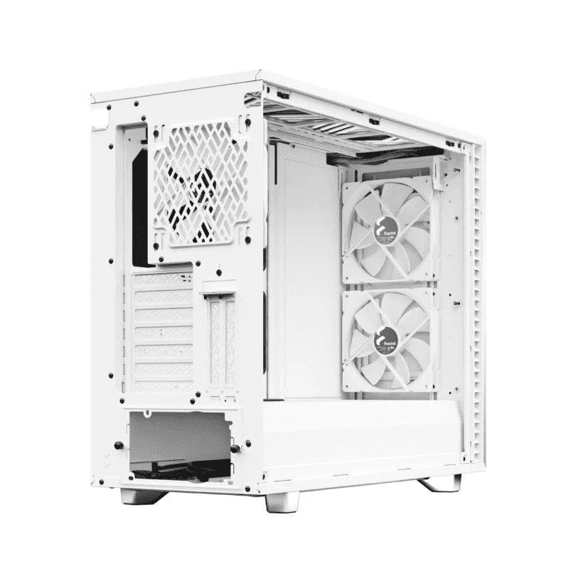 Fractal Design Fractal Design Define 7 White Brushed Aluminum/Steel E-ATX Silent Modular Mid Tower Computer Case, 65mm total clearance, standard 2-slot GPU (<38mm thickness) recommended for optimum cooling,  | FD-C-DEF7A-09 - product view 1 of 11