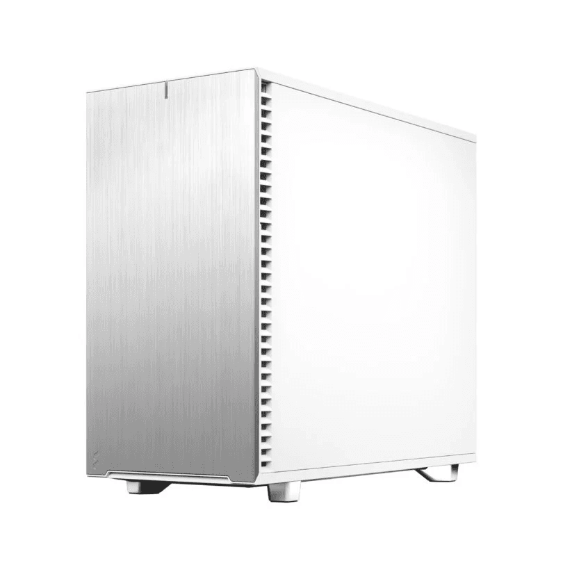 Fractal Design Fractal Design Define 7 White Brushed Aluminum/Steel E-ATX Silent Modular Mid Tower Computer Case, 65mm total clearance, standard 2-slot GPU (<38mm thickness) recommended for optimum cooling,  | FD-C-DEF7A-09 - product view 2 of 11
