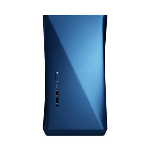 Fractal Design Era ITX Carbon Tempered Glass Mini-ITX Computer Case, Water-Cooling Ready, USB Type-C, Top Panel, Small Form Factor, Aluminium, Blue | FD-CA-ERA-ITX-BU - product view 1 of 4