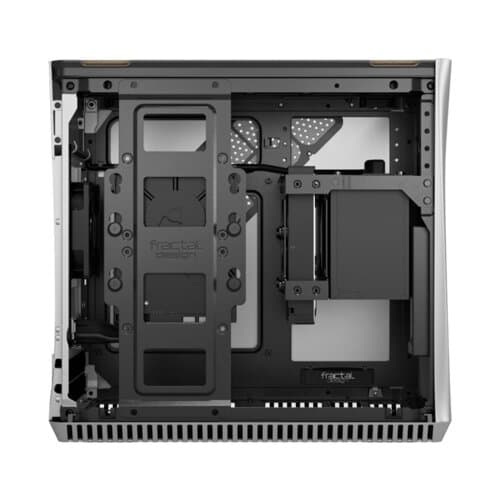 Fractal Design Fractal Design Era ITX Carbon Tempered Glass Mini-ITX Computer Case, Water-Cooling Ready, USB Type-C, Top Panel, Small Form Factor, Aluminium, Silver | FD-CA-ERA-ITX-SI - product view 1 of 5