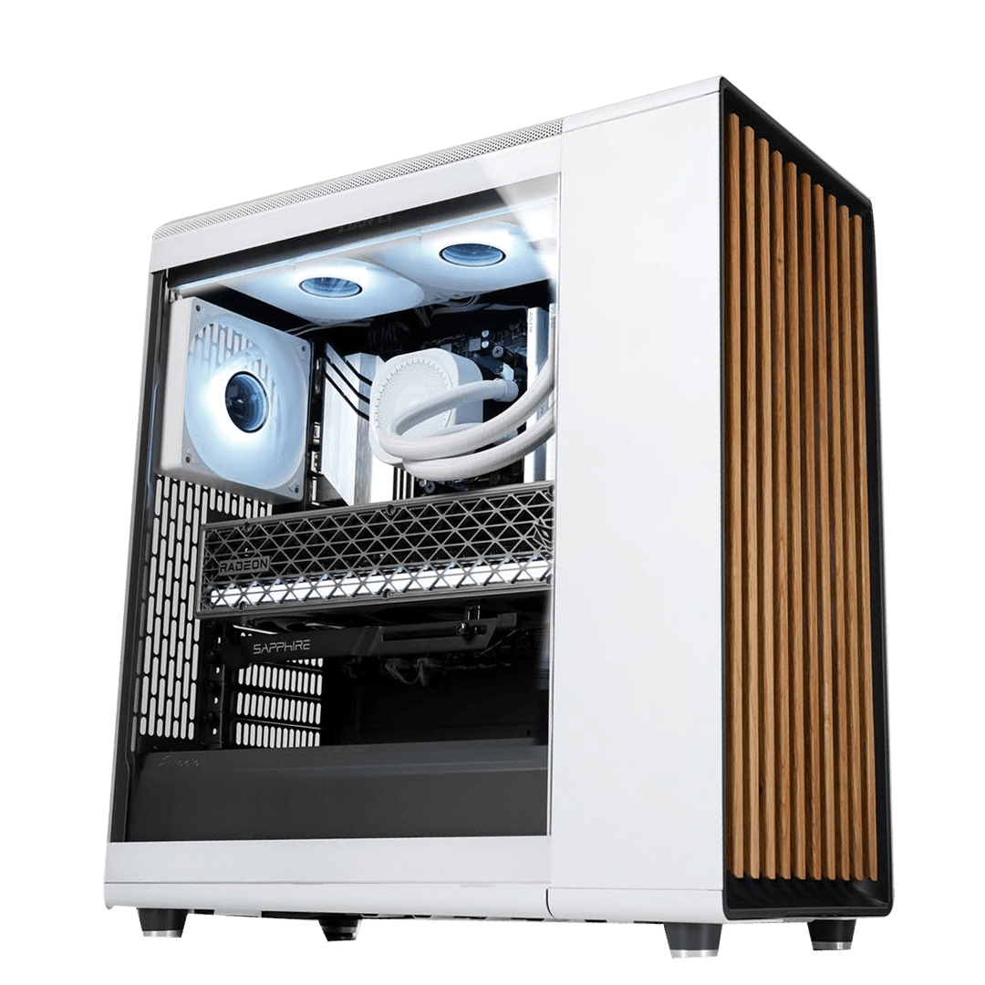 Nanotech Ultimate White AMD Gaming PC: Ryzen 7 7800X3D + Sapphire NITRO+ RX 9070 XT 16GB, 32GB DDR5 6000MHz RGB, 1TB NVMe, 360mm RGB AIO, 850W Gold, WiFi, Fractal North White Case - product view 1 of 1
