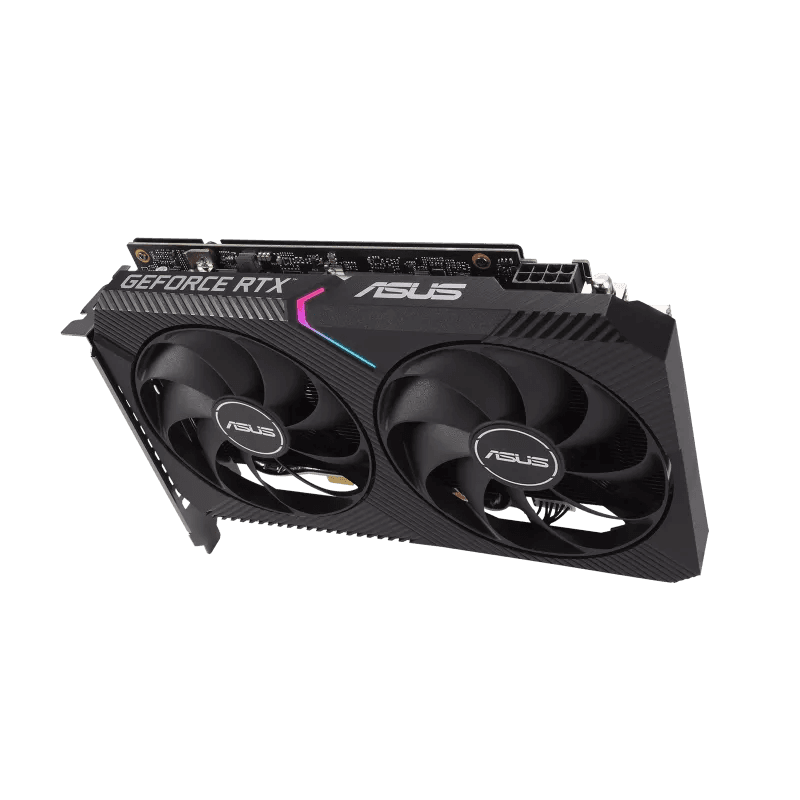 Asus ASUS Dual GeForce RTX 3060 V2 OC Edition 12GB GDDR6 Graphic card, 1875MHz, 15Gbps, 192bit, PCIe 4.0 x16, 1x HDMI 2.1, 3x DisplayPort 1.4a, 2 year Warranty | 90YV0GB2-M0NA10 - product view 3 of 7