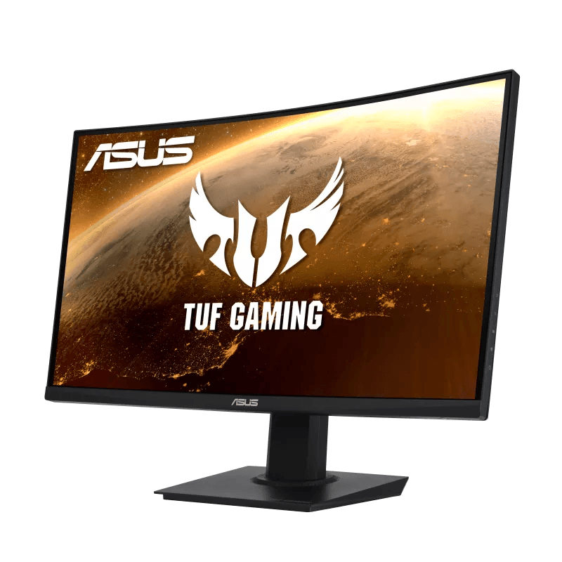 Asus ASUS TUF Gaming VG24VQE 23.6" 16:9 Curved FreeSync 165 Hz VA Gaming Monitor, 1920 x 1080 FHD Resolution @ 165 Hz, 1 ms Response Time, HDMI 1.4 + DisplayPort 1.2 Inputs | 90LM0575-B01170 - product view 1 of 6