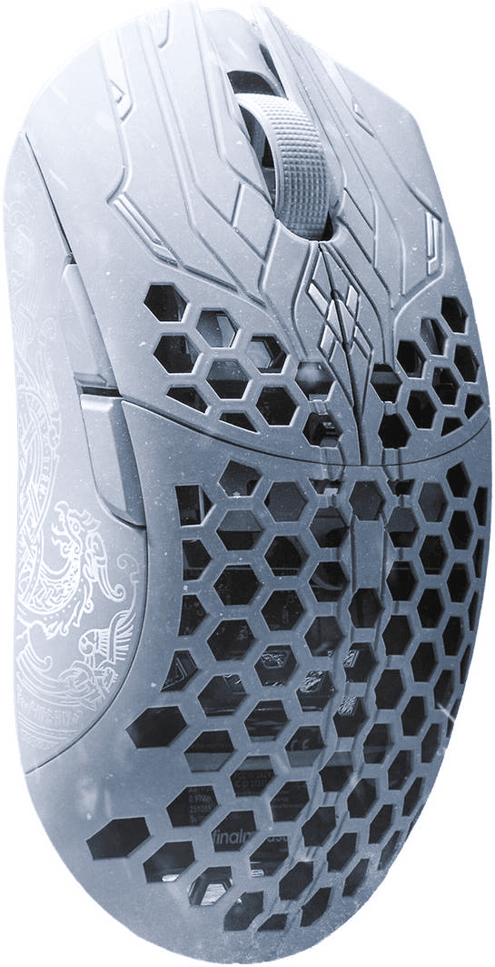 finalmouse Finalmouse UltralightX (ULX) Frostlord,33g Carbon Fiber Wireless Gaming Mouse 8000Hz Polling, PixArt Sensor, 319 s Click Latency, Huano Blueshell Switches, Large (Classic ) | M89001L-FL.5CN1030 - product view 2 of 6