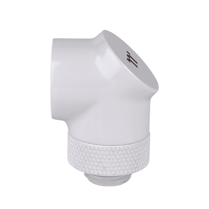 Thermaltake Thermaltake Pacific G1/4 90 Degree Adapter ??? White (2-Pack Fittings) CL-W052-CU00WT-A - product view 2 of 4