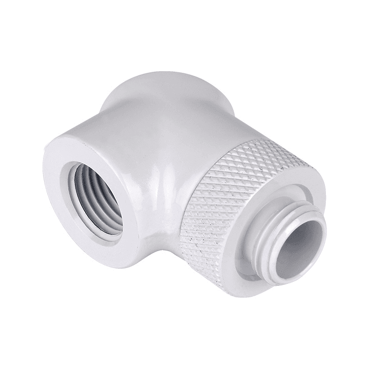 Thermaltake Thermaltake Pacific G1/4 90 Degree Adapter ??? White (2-Pack Fittings) CL-W052-CU00WT-A - product view 3 of 4