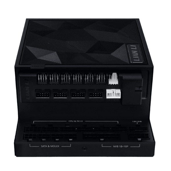 LIAN LI Lian Li EDGE GOLD 1200W ATX Powersupply PSU Black, 80 PLUS Gold, L-Shape Design, Detachable USB & PWM Hub, PCIe 5.1 Ready | G9P.EG1200G.BH00.UK - product view 2 of 3