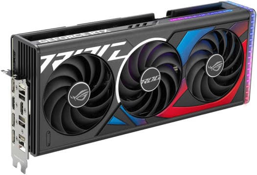 Asus ASUS ROG-STRIX RTX-4070 Ti-O12G-GAMING OC Graphics Card, 12GB GDDR6X 192-bit Memory, 7680 CUDA Cores, 2730MHz Engine Clock, 21 Gbps Memory Speed, PCI E 4.0, 2x HDMI /3x DP /HDCP 2.3 | 90YV0II0-M0NA00 - product view 3 of 9