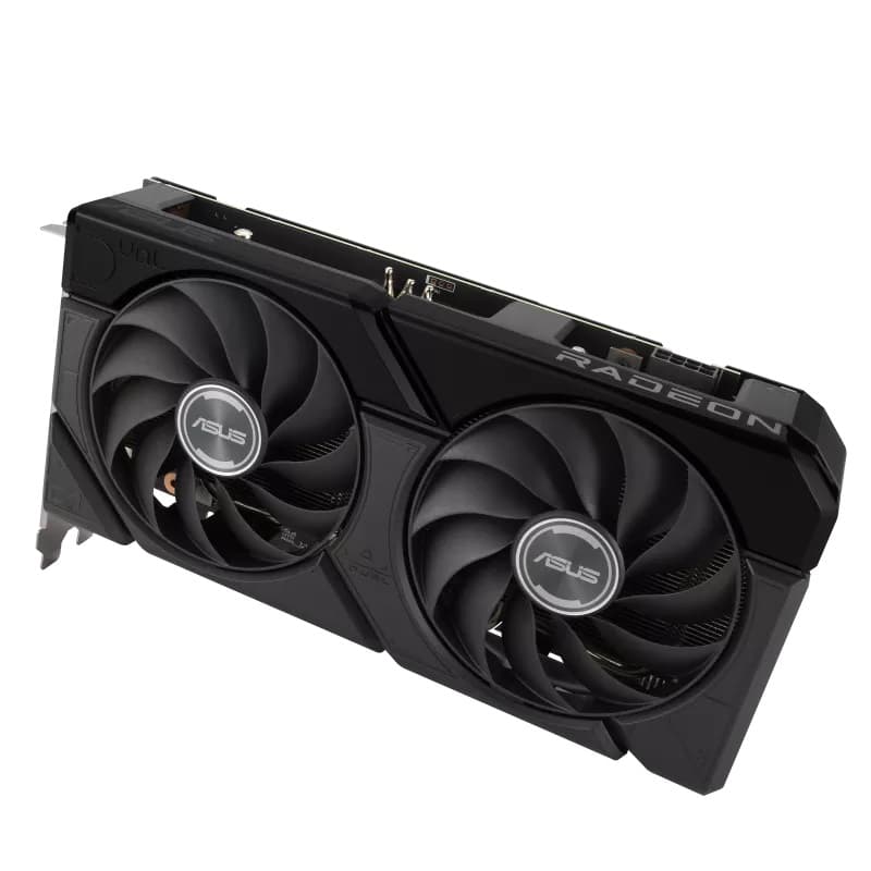 Asus ASUS Dual Radeon??? RX 7600 XT OC Edition 16GB GDDR6 Graphic Card, 18 Gbps 128-bit, 2048 Stream Processors, Max Resolution 7680 x 4320, Max Boost,  PCI Express 4.0,  OpenGL4.6 | 90YV0K21-M0NA002801 MHz - product view 1 of 8