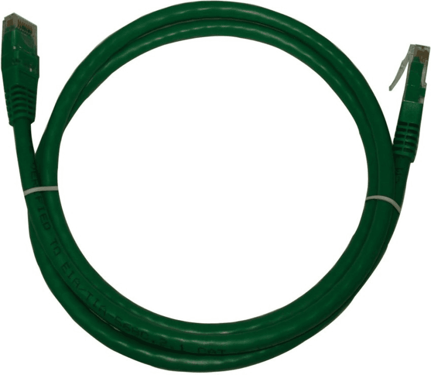 D-link D-Link CAT6 UTP 24 AWG PVC Round Patch Cord, 4 Unshielded Twisted Pair (UTP) Cable, solid copper, 24 AWG Conductor Size, HD-PE, PVC UL94V-0, 1m Green | NCB-C6UGRNR1-1 - product view 1 of 1