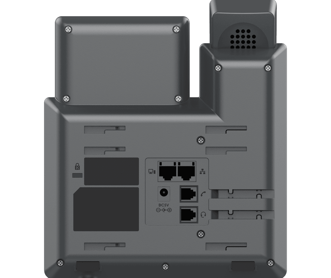 Grandstream Grandstream GRP2602 2-Line Essential IP Phone: 2 Lines, 4 SIP Accounts, 2.4 inch (132x48) backlit graphical LCD Display, built-in dual-band Wi-Fi, 5-way audio conferencing, Swappable faceplate | GRP2602W - product view 3 of 4