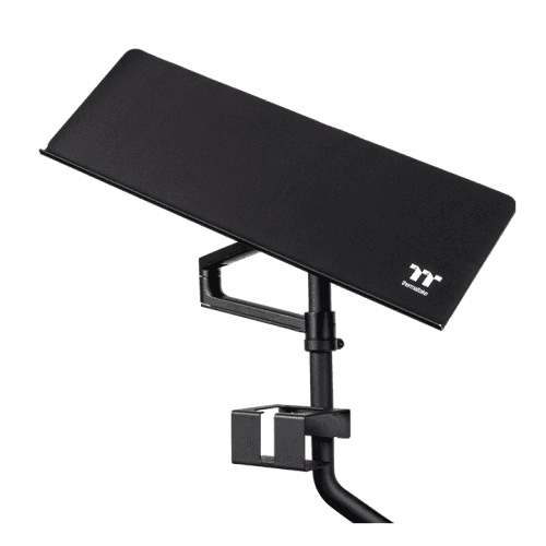 Thermaltake Thermaltake Sim Racing Keyboard & Mouse Tray for Simulator Cockpit, Black Edition, Ergonomic Swivel Adjustment, Heavy Duty Steel Construction, Universal Fit | GSC-ACC-KBASBB-01 - product view 1 of 6
