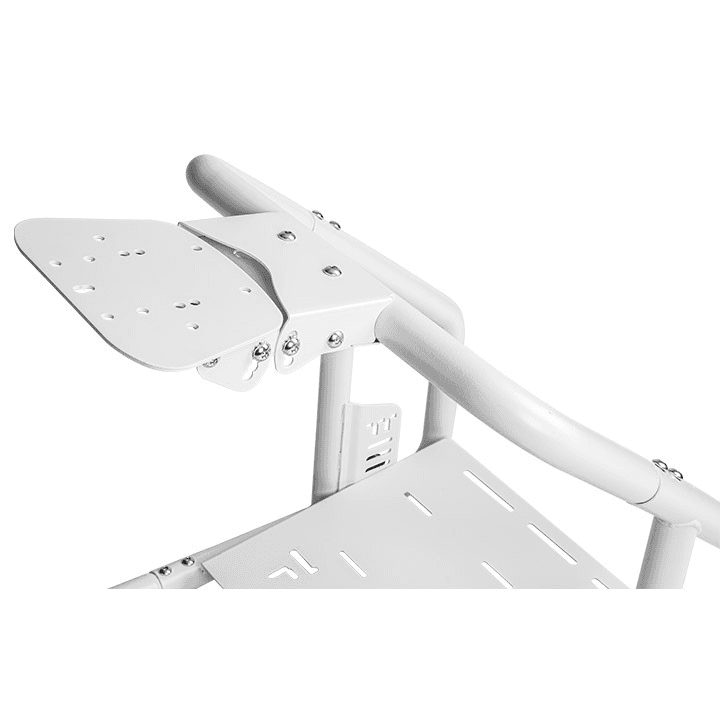 Thermaltake Thermaltake GR300 Racing Simulator Cockpit, Up to 100kg Weight Capacity, Adjustable PVC Racing Seat, Pedal Brackets, Sandblasted Aluminum Anodizing Finish, Cable Management, Snow | GSC-R30-CPASWH-01 - product view 3 of 5