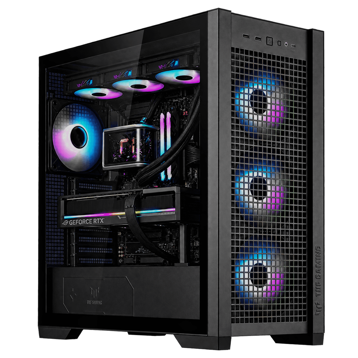 Asus Ultimate AI Workstation & Gaming PC, Intel Core i9-14900KS, NVIDIA RTX 5090 32GB GDDR7, 128GB DDR5, 1TB Gen5 SSD + 2TB NVMe, ROG Ryuo IV 360 AMOLED, ASUS 1600W - product view 1 of 1
