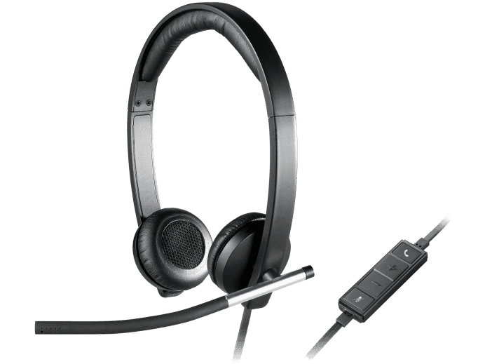 Logitech H650e USB Business Headset with Noise Cancelling Mic, Tactile and intuitive controls, Enterprise-grade audio quality, Designed for business, Stereo | 981-000519