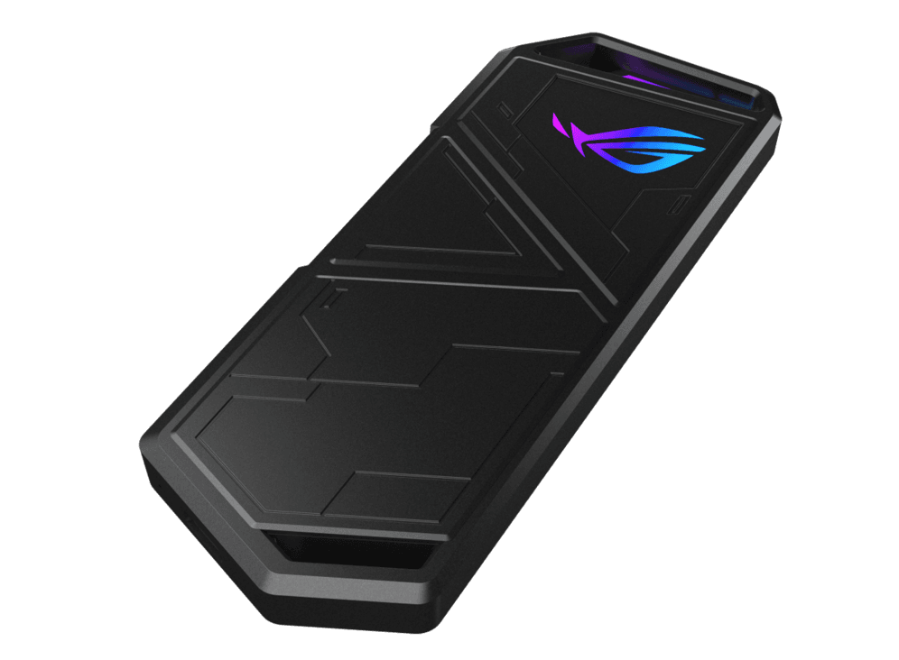 Asus ASUS ROG Strix Arion Lite M.2 NVMe SSD Enclosure—USB3.2 Gen 2x1 Type-C (10 Gbps), USB-C to C Cable, Screwdriver-Free, Thermal Pads Included, Fits PCIe 2280/2260/2242/2230 M key/B+M Key | 90DD02H0-M09010 - product view 2 of 3