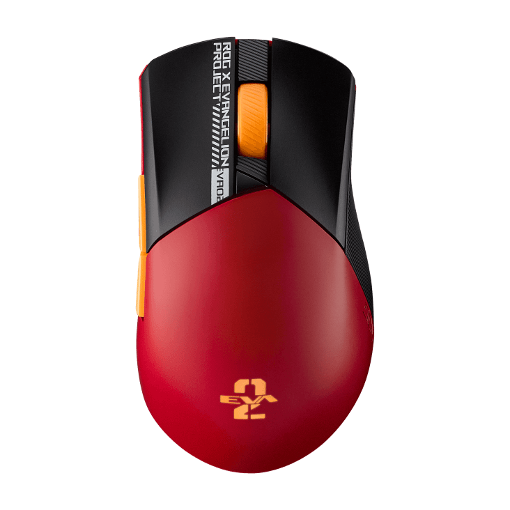 Asus ASUS ROG Gladius III Wireless EVA-02 Edition Gaming Mouse, Tri-Mode Connectivity, AimPoint Sensor, Up to 36000 DPI Resolution, 650 IPS Max Speed, AURA Sync, 1000Hz Polling Rate | 90MP03F0-BMUA00 - product view 2 of 6