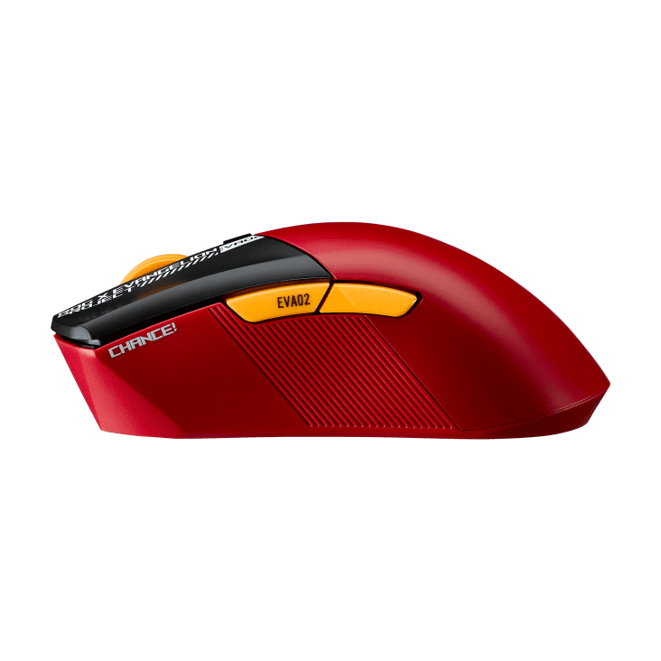 Asus ASUS ROG Gladius III Wireless EVA-02 Edition Gaming Mouse, Tri-Mode Connectivity, AimPoint Sensor, Up to 36000 DPI Resolution, 650 IPS Max Speed, AURA Sync, 1000Hz Polling Rate | 90MP03F0-BMUA00 - product view 3 of 6