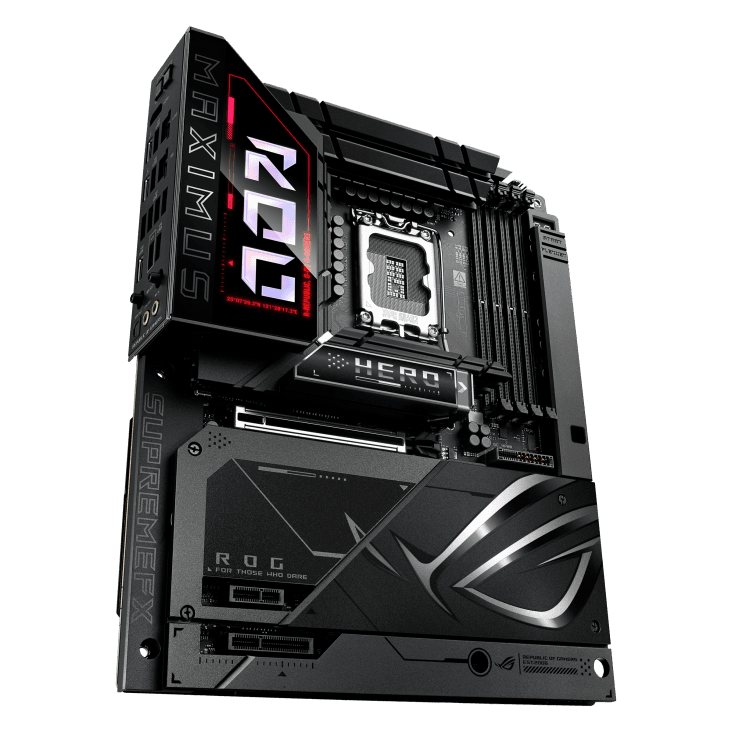 ASUS ROG Maximus Z890 Hero BTF LGA 1851 ATX Motherboard, Intel Z890 Chipset,4x DIMM DDR5 Slot, Up to 256GB Max Memory, 1x PCIe 5.0 x16 SafeSlot, 6x M.2 Slots, WiFi & BT Connectivity | 90MB1KG0-M0EAY0 – Buy Online