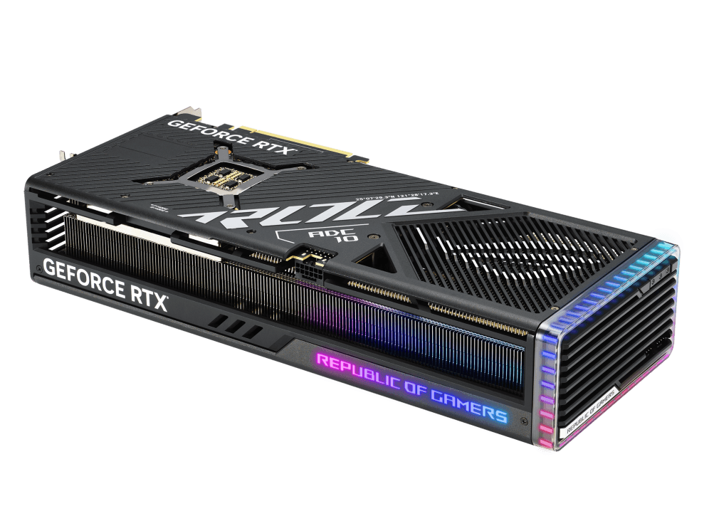 Asus ASUS ROG STRIX GAMING RTX 4090 OC Edition Graphics Card, 24GB GDDR6X 384bit Memory, 2610 MHz Engine Clock, 16384 CUDA Cores, 21Gbps Memory Speed, 3.5 Slot, PCI 4.0, OpenGL 4.6, Black | 90YV0ID0-M0NA00 - product view 2 of 14