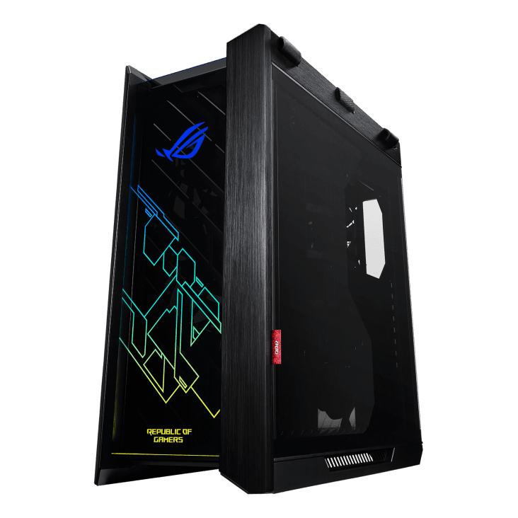 Asus ASUS ROG Strix Helios Gx601 ROG Strix Helios RGB ATX/EATX mid-tower Gaming Case, Aluminum frame, GPU braces, 420mm radiator support and Aura Sync, Black | 90DC0020-B39000 - product view 2 of 6