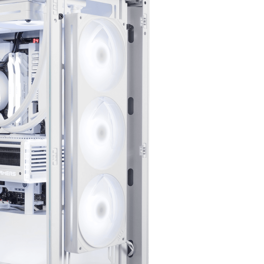 MSI MSI High Air Flow White AMD Gaming PC (Ryzen 9 9950X, 32GB RAM, 4080 16 GB Super, 2TB 990 Pro) - product view 1 of 6