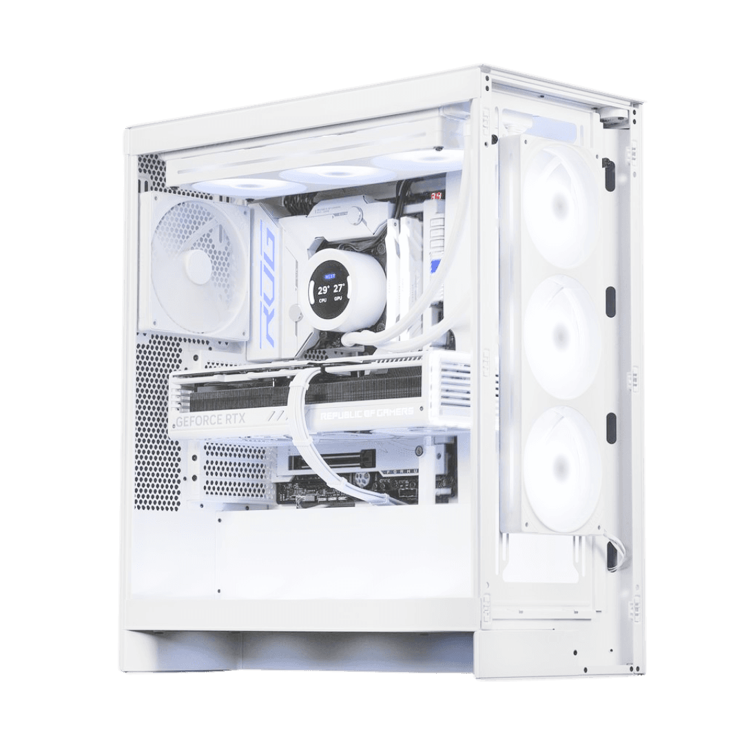 MSI MSI High Air Flow White AMD Gaming PC (Ryzen 9 9950X, 32GB RAM, 4080 16 GB Super, 2TB 990 Pro) - product view 2 of 6