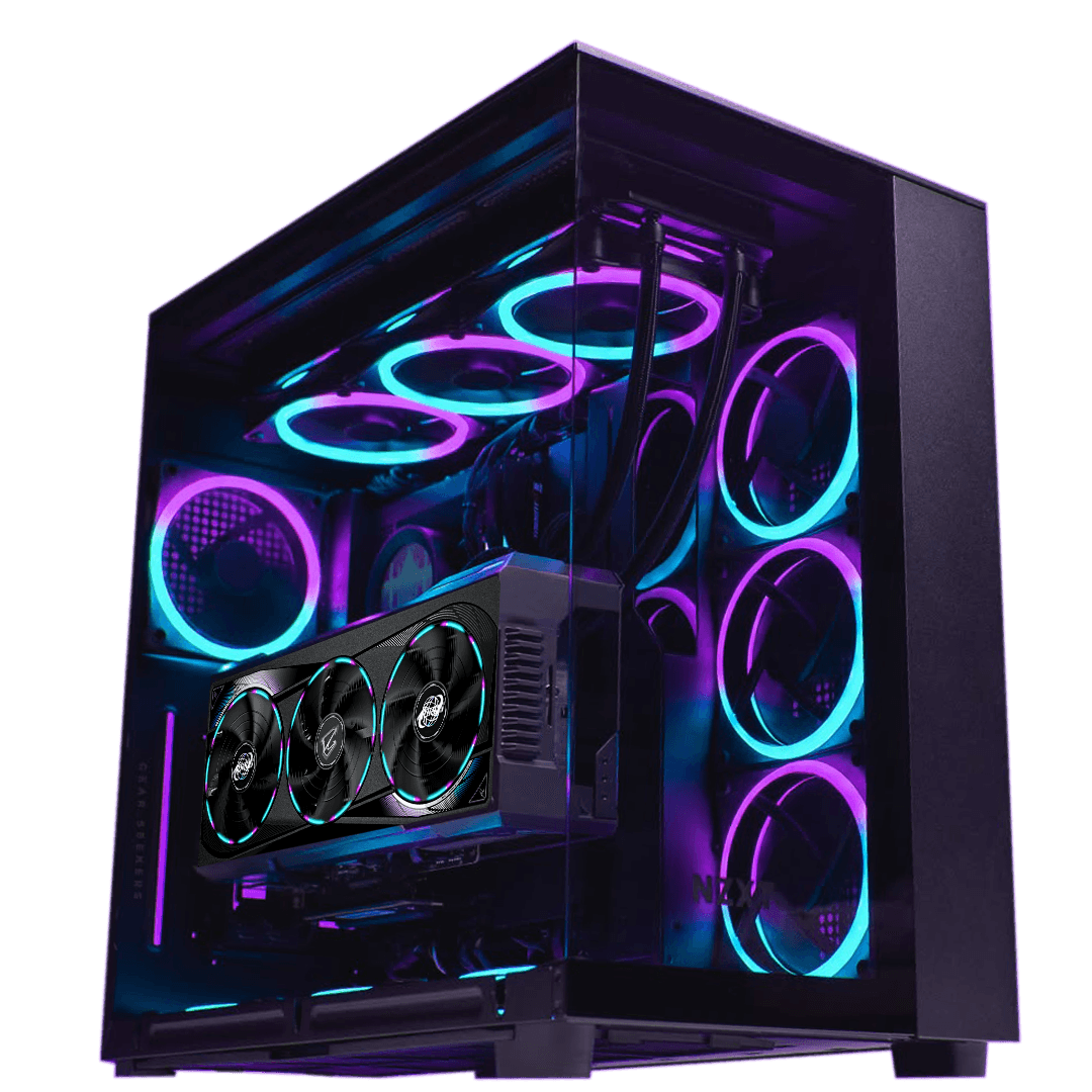 NZXT High-performance AMD Gaming PC, AMD Ryzen 7 7800X3D, AORUS RTX 5080 Master OC 16GB GDDR7, 64GB (2x32GB) DDR5 6000MHz, SN850X 4TB NVMe, AIO LCD Cooler, 1000W, WiFi - product view 2 of 2