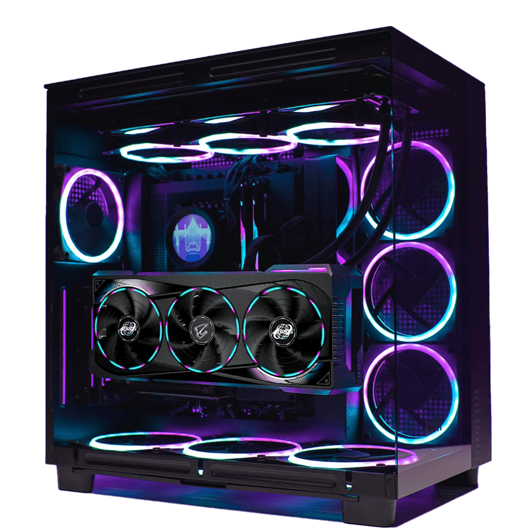 High-performance AMD Gaming PC, AMD Ryzen 7 7800X3D, AORUS RTX 5080 Master OC 16GB GDDR7, 64GB (2x32GB) DDR5 6000MHz, SN850X 4TB NVMe, AIO LCD Cooler, 1000W, WiFi – Buy Online