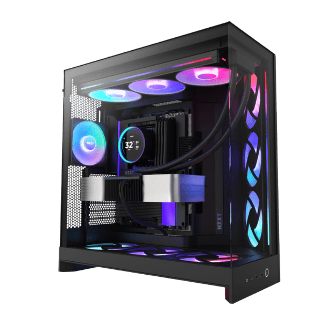 Ultimate Black ROG Gaming & Creator PC: AMD Ryzen 9 9950X3D + ROG ASTRAL LC RTX 5090 32GB, 96GB DDR5 6400MHz RGB, 4TB PCIe 5.0 SSD (14,800 MB/s), 420mm LCD AIO, 1500W Platinum, WiFi 7 – Buy Online