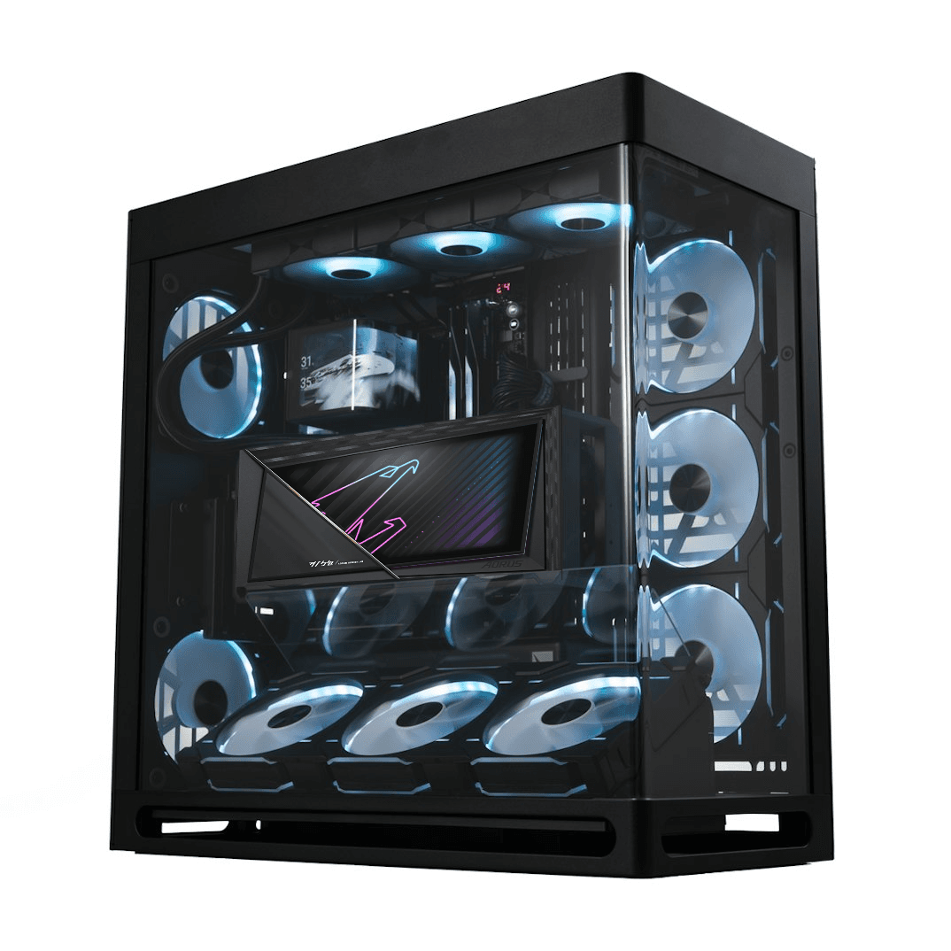XTREME WATERFORCE 32G Gaming PC, AMD Ryzen 9 9900X3D 12 Cores, 24 Threads, GeForce RTX 5090 Waterforce 32GB GDDR7, 64GB (2x32GB) 6000MHz, 8TB NVMe SSD, AIO LCD Liquid Cooler, 1300W - product view 1 of 1