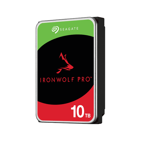 Seagate IronWolf Pro 10 TB Enterprise NAS Internal 3.5 Inch HDD, CMR SATA 6 Gb/s, 7,200 RPM, 256 MB Cache for RAID Network Attached Storage | ST10000NT001