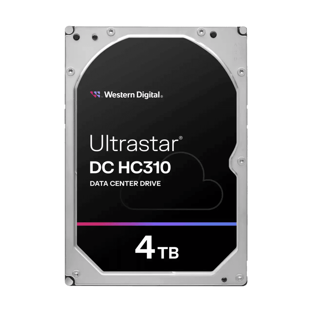 Western Digital Western Digital Ultrastar DC HC310 4TB Hard Drive, SATA, SE, Designed for OEM, cloud deployments, and traditional IT systems, Leverages common hardware and firmware to minimize redundant testing needs, Advanced format 4Kn and 512e format models | 0B35950 - product view 2 of 3