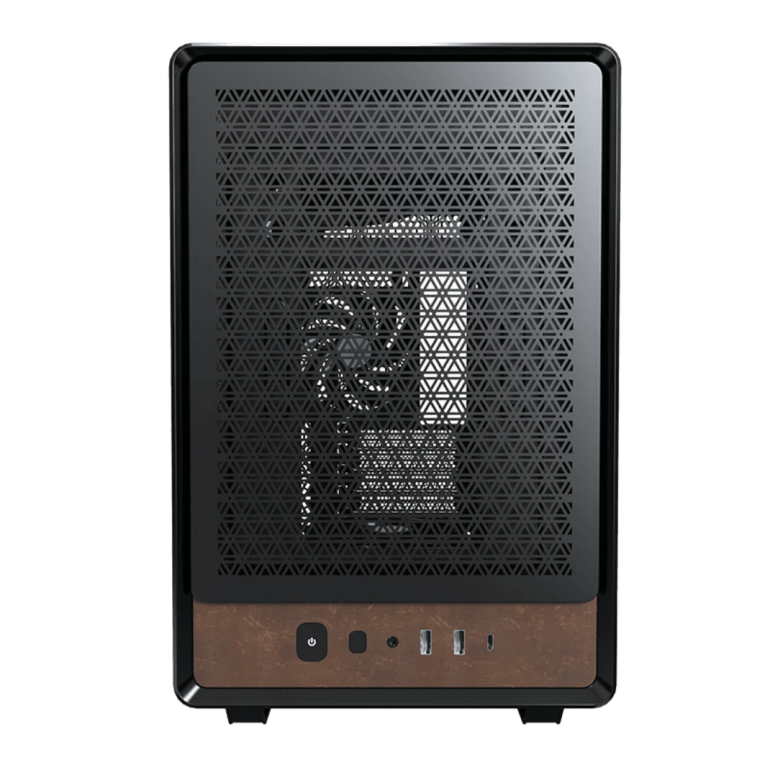 Nanotech Eco-Leather AMD Mini Gaming PC, AMD Ryzen 7 9800X3D, RX 9070 XT AMD Radeon 16GB, 64GB (2x32GB) 6000MHz, 2TB NV3, 850W, AIO Cooler - product view 2 of 3
