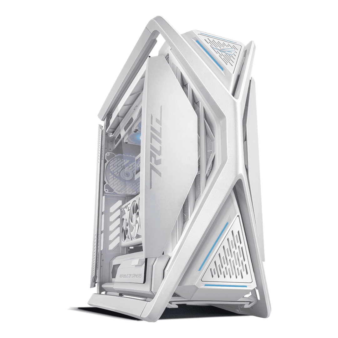 Asus ASUS Powered Hyperion White Gaming PC, AMD Ryzen 9 9950X 16 Cores 32 Threads, NVIDIA RTX 4090 24GB, 32GB DDR5 RAM, 2TB SDD Gen 4, 1000W 80 PLUS Gold PSU, 360mm Liquid CPU Cooler, Wi-Fi + BT RYUJIN - product view 1 of 3