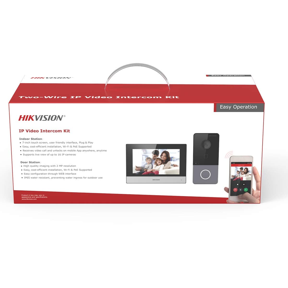 HIKVISION HIKVISION DS-KIS603-P hikvision Video Intercom Villa Door Station Bundle, 7-inch colorful touch screen with resolution 1024 ?? 600, Supports wireless network, Standard PoE - product view 2 of 4