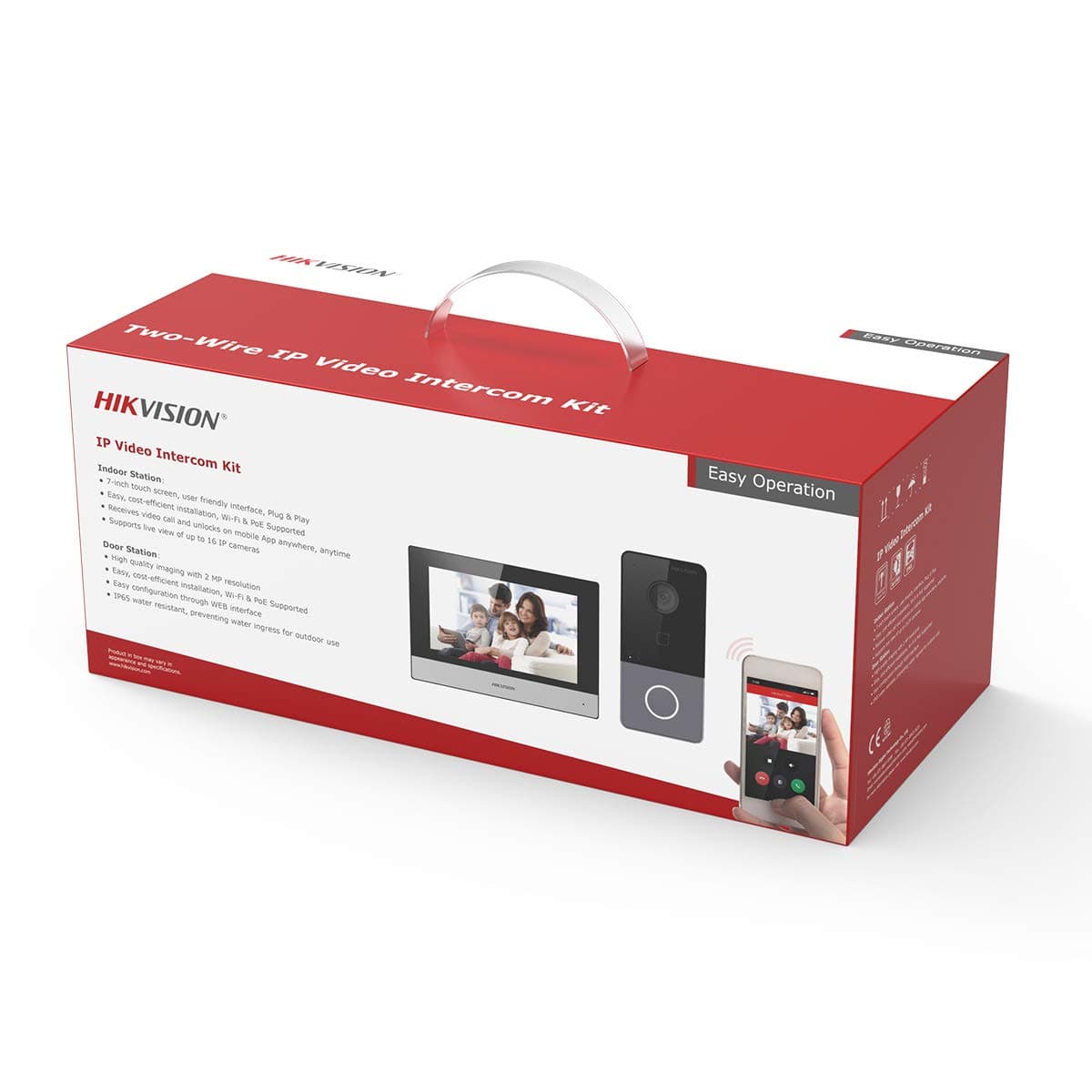 HIKVISION HIKVISION DS-KIS603-P hikvision Video Intercom Villa Door Station Bundle, 7-inch colorful touch screen with resolution 1024 ?? 600, Supports wireless network, Standard PoE - product view 3 of 4