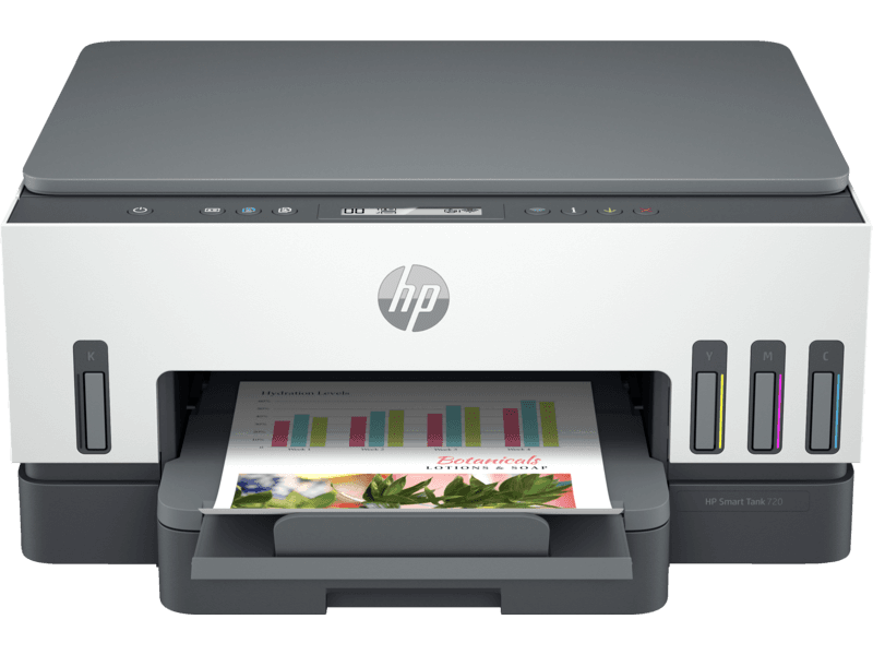 Hp HP Smart Tank 720 All-in-One Printer, Print, scan, copy, wireless, Print speed up to 15 ppm, HP Thermal Inkjet | 6UU46A - product view 3 of 5
